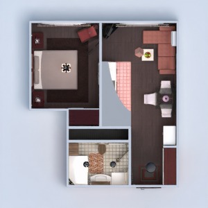 floorplans appartement meubles décoration salle de bains chambre à coucher salon cuisine eclairage rénovation maison salle à manger espace de rangement studio entrée 3d