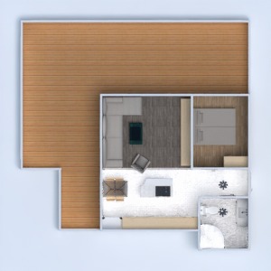 floorplans apartment terrace living room kitchen 3d