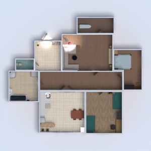 floorplans butas baldai vonia miegamasis svetainė virtuvė vaikų kambarys apšvietimas renovacija namų apyvoka 3d
