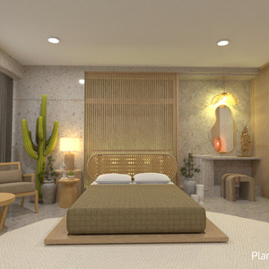 planos casa muebles decoración dormitorio 3d