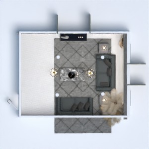 floorplans mieszkanie dom meble pokój dzienny oświetlenie 3d