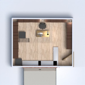 floorplans casa garagem escritório 3d