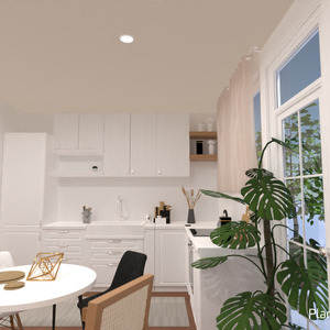 floorplans kuchnia oświetlenie jadalnia mieszkanie typu studio 3d