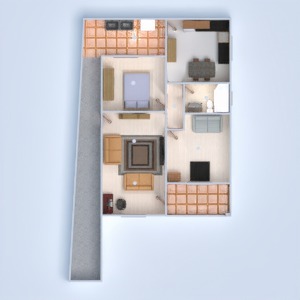 floorplans apartment house bathroom living room 3d