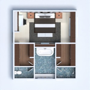 floorplans sypialnia oświetlenie 3d