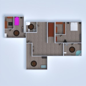 floorplans dom meble łazienka sypialnia pokój dzienny kuchnia na zewnątrz pokój diecięcy biuro gospodarstwo domowe jadalnia 3d