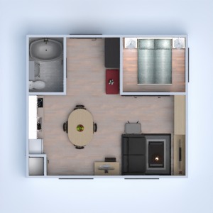 floorplans apartment furniture decor bathroom kitchen 3d
