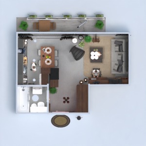 floorplans mieszkanie meble wystrój wnętrz mieszkanie typu studio 3d