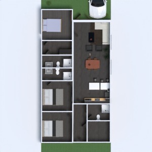 floorplans casa utensílios domésticos sala de jantar arquitetura 3d