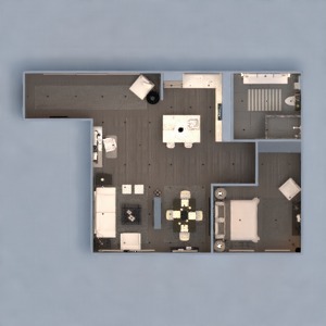 floorplans 公寓 厨房 照明 改造 单间公寓 3d