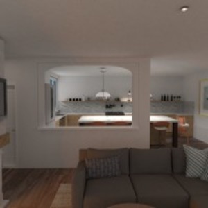 planos apartamento cocina arquitectura 3d