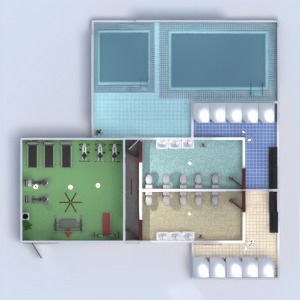 floorplans meubles salle de bains 3d
