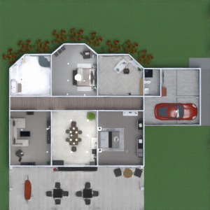 floorplans dom na zewnątrz krajobraz architektura 3d