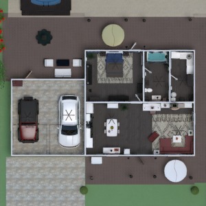 планировки дом ванная спальня гостиная улица столовая 3d