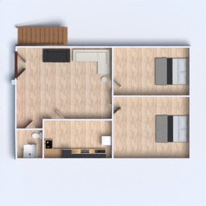 planos apartamento casa muebles decoración 3d