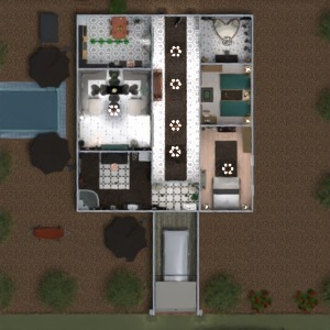 floorplans küche eingang lagerraum, abstellraum terrasse esszimmer 3d