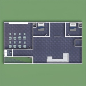planos descansillo terraza cafetería garaje cocina 3d