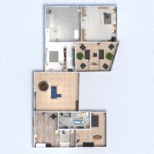 floorplans 儿童房 浴室 公寓 家具 储物室 3d