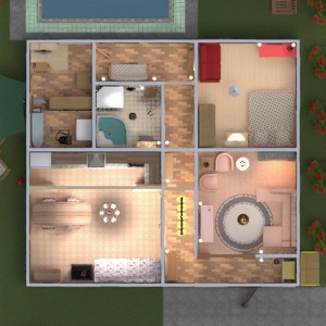 floorplans 独栋别墅 家具 装饰 浴室 卧室 照明 景观 餐厅 结构 储物室 3d