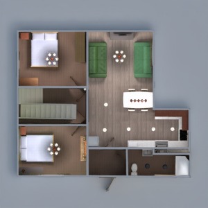 floorplans 独栋别墅 3d