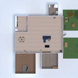 floorplans 独栋别墅 浴室 卧室 厨房 户外 3d