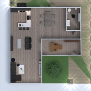 floorplans dom taras łazienka sypialnia pokój dzienny kuchnia na zewnątrz oświetlenie krajobraz jadalnia 3d