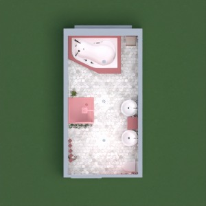planos muebles decoración cuarto de baño reforma 3d