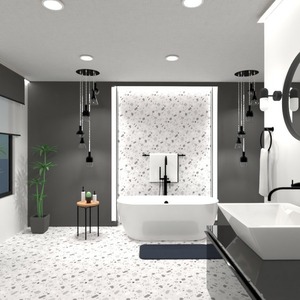 planos decoración cuarto de baño iluminación arquitectura 3d