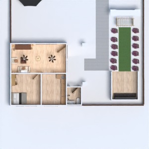 planos descansillo garaje trastero comedor terraza 3d