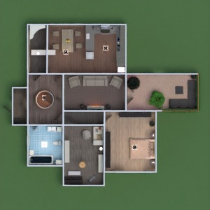 floorplans casa mobílias decoração banheiro quarto quarto garagem cozinha área externa 3d