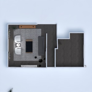 planos casa muebles salón 3d