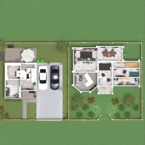 floorplans namas eksterjeras kraštovaizdis 3d