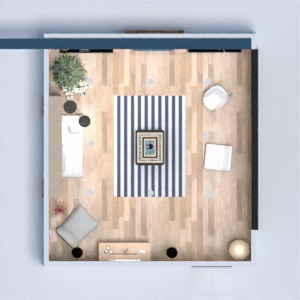 floorplans baldai dekoras svetainė 3d