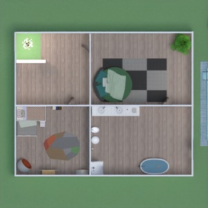floorplans 独栋别墅 车库 景观 餐厅 3d