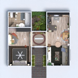 floorplans salle de bains cuisine maison eclairage terrasse 3d