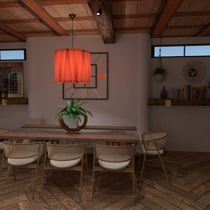floorplans 家具 装饰 照明 餐厅 3d