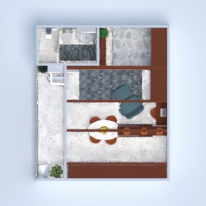 planos apartamento decoración cuarto de baño dormitorio cocina 3d