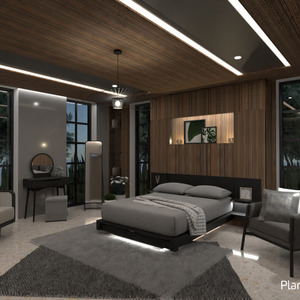 floorplans meubles décoration chambre à coucher 3d