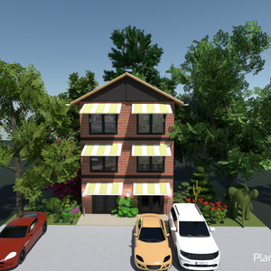planos apartamento casa terraza bricolaje 3d