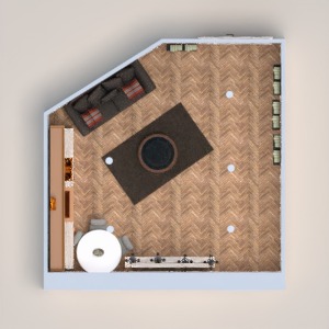 floorplans baldai svetainė virtuvė namų apyvoka valgomasis 3d