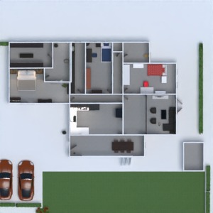 floorplans garagem banheiro cozinha 3d