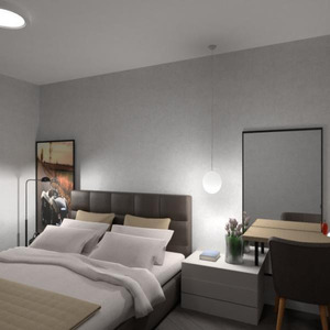 floorplans mieszkanie meble sypialnia pokój dzienny kuchnia 3d