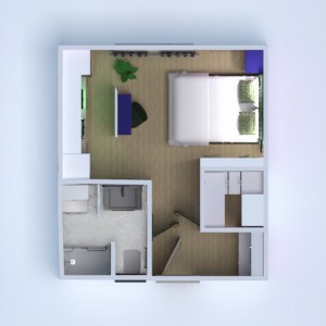 planos apartamento cuarto de baño estudio 3d