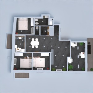 floorplans 公寓 独栋别墅 浴室 餐厅 结构 3d