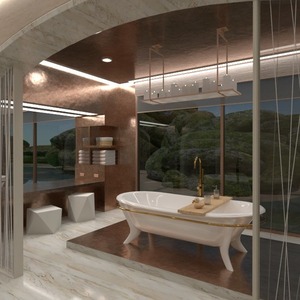 planos cuarto de baño iluminación paisaje arquitectura trastero 3d