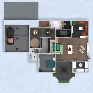 floorplans butas namas baldai vonia miegamasis svetainė garažas virtuvė eksterjeras vaikų kambarys valgomasis аrchitektūra 3d