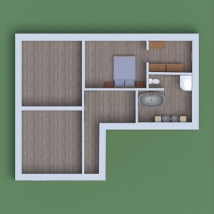 floorplans garažas virtuvė 3d