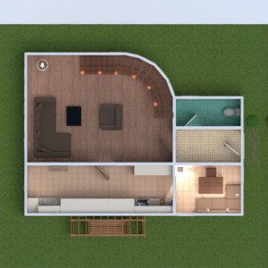 floorplans dom meble wystrój wnętrz łazienka pokój dzienny kuchnia oświetlenie architektura 3d