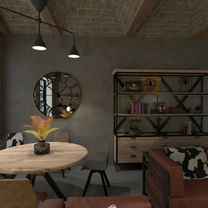 floorplans baldai dekoras svetainė valgomasis sandėliukas 3d