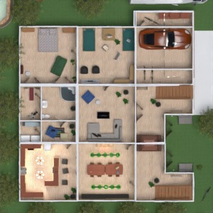 floorplans casa faça você mesmo área externa 3d